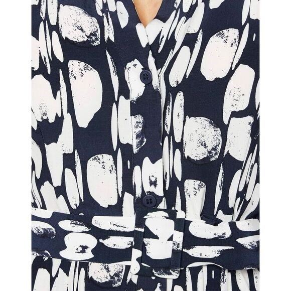 NWOT French Connection Dam Islanna Crepe Printed Midi Casual Summer Dress Size 0 - Picture 2 of 11